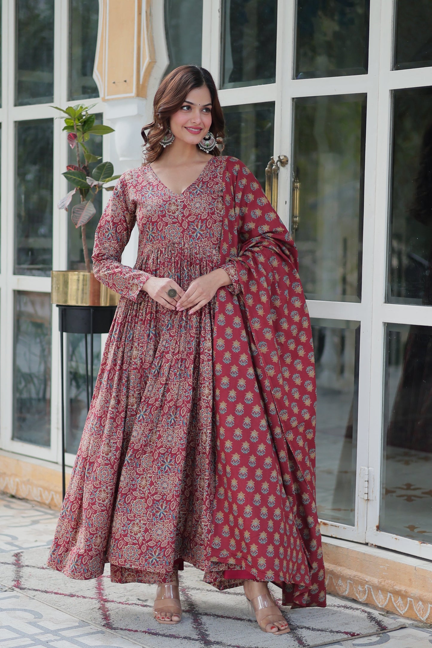 Office Wear Cotton Kurta Set