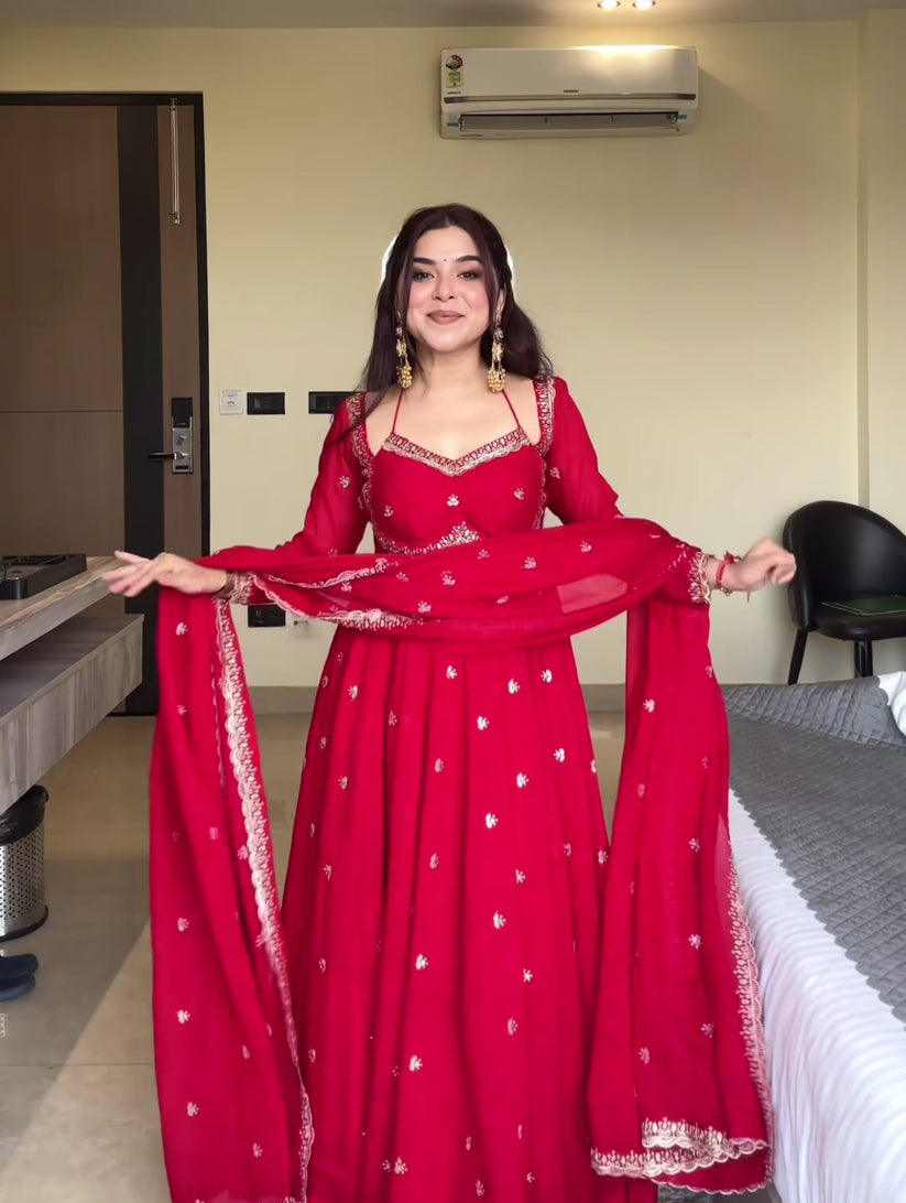 Neha Red Rituals Suit Set