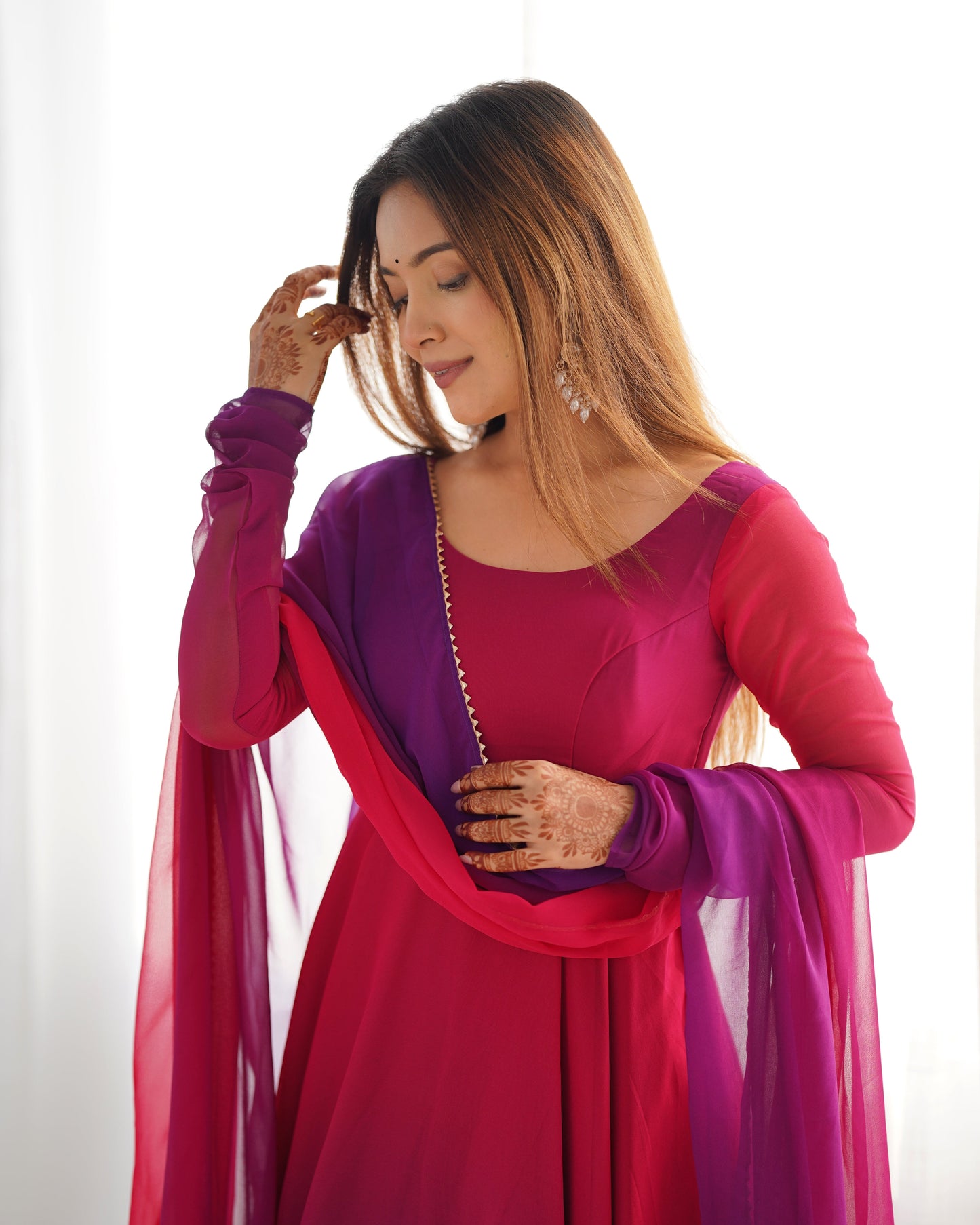 multicolor anarkali set