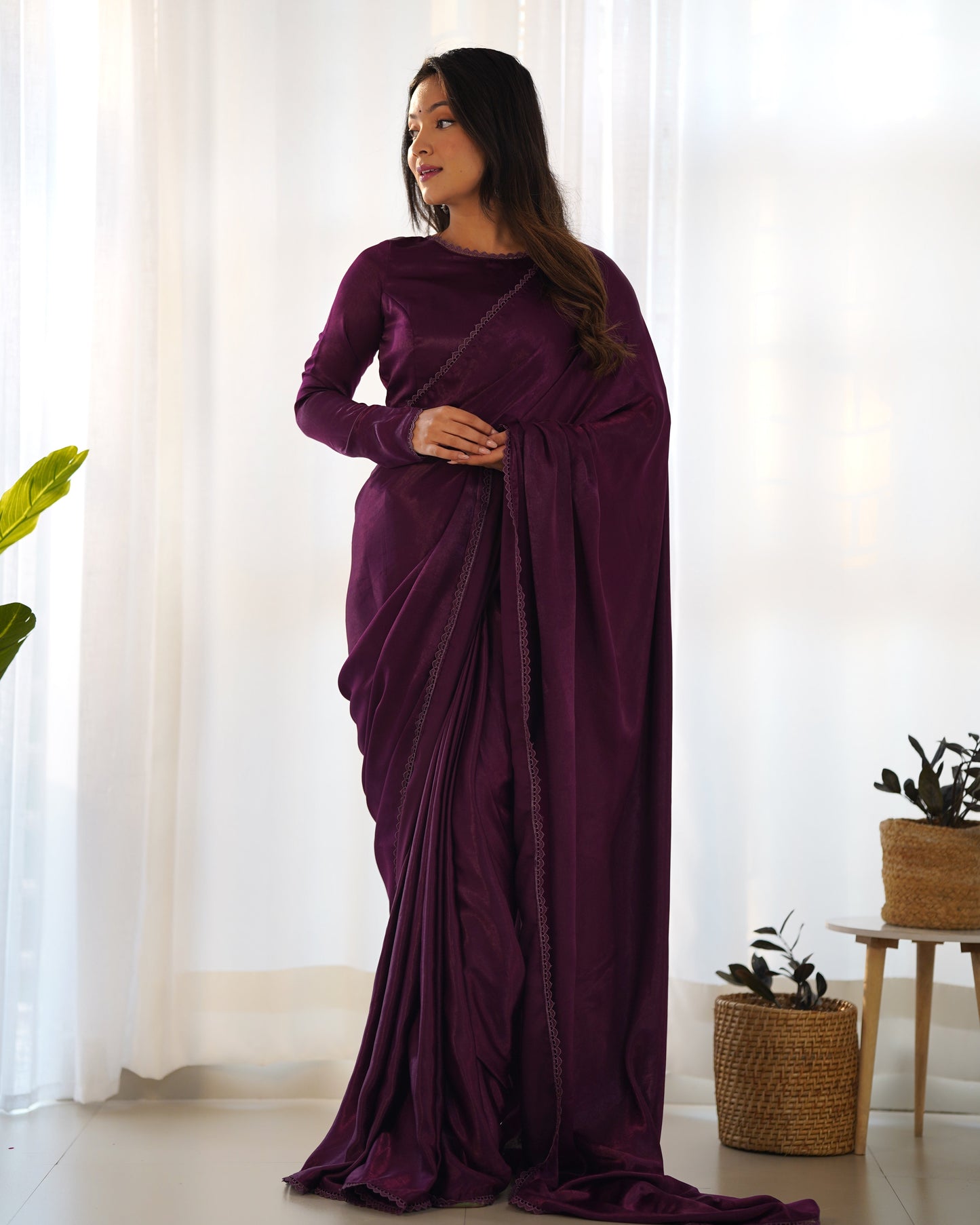 velvet saree