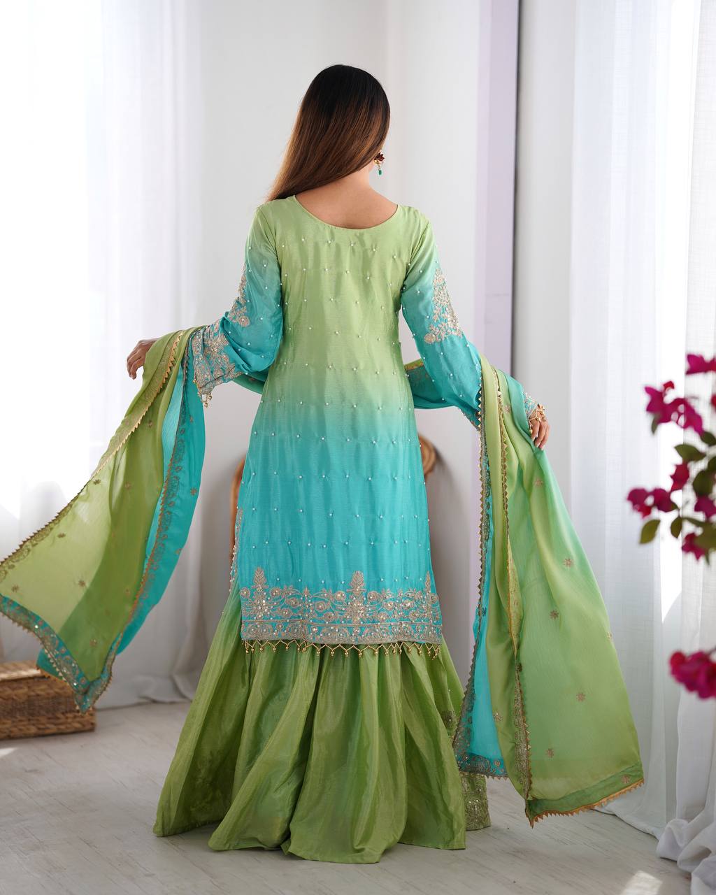 Firozi Sharara Suit