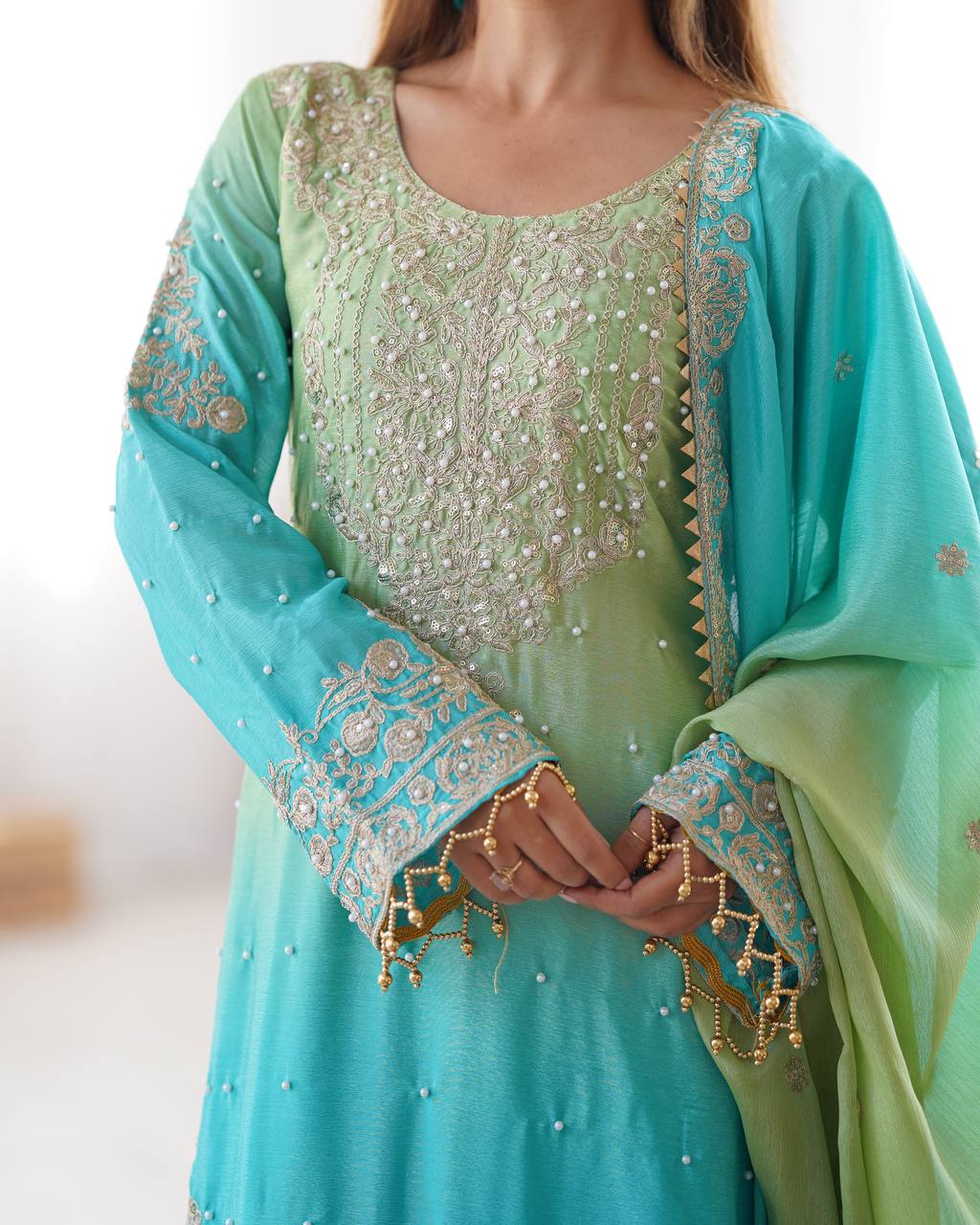 Firozi Sharara Suit