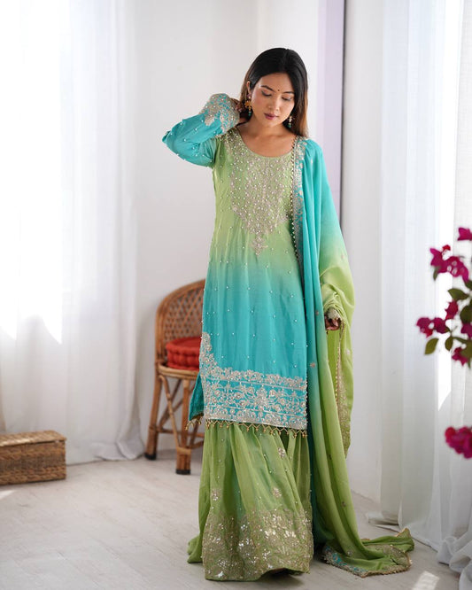 Firozi Sharara Suit