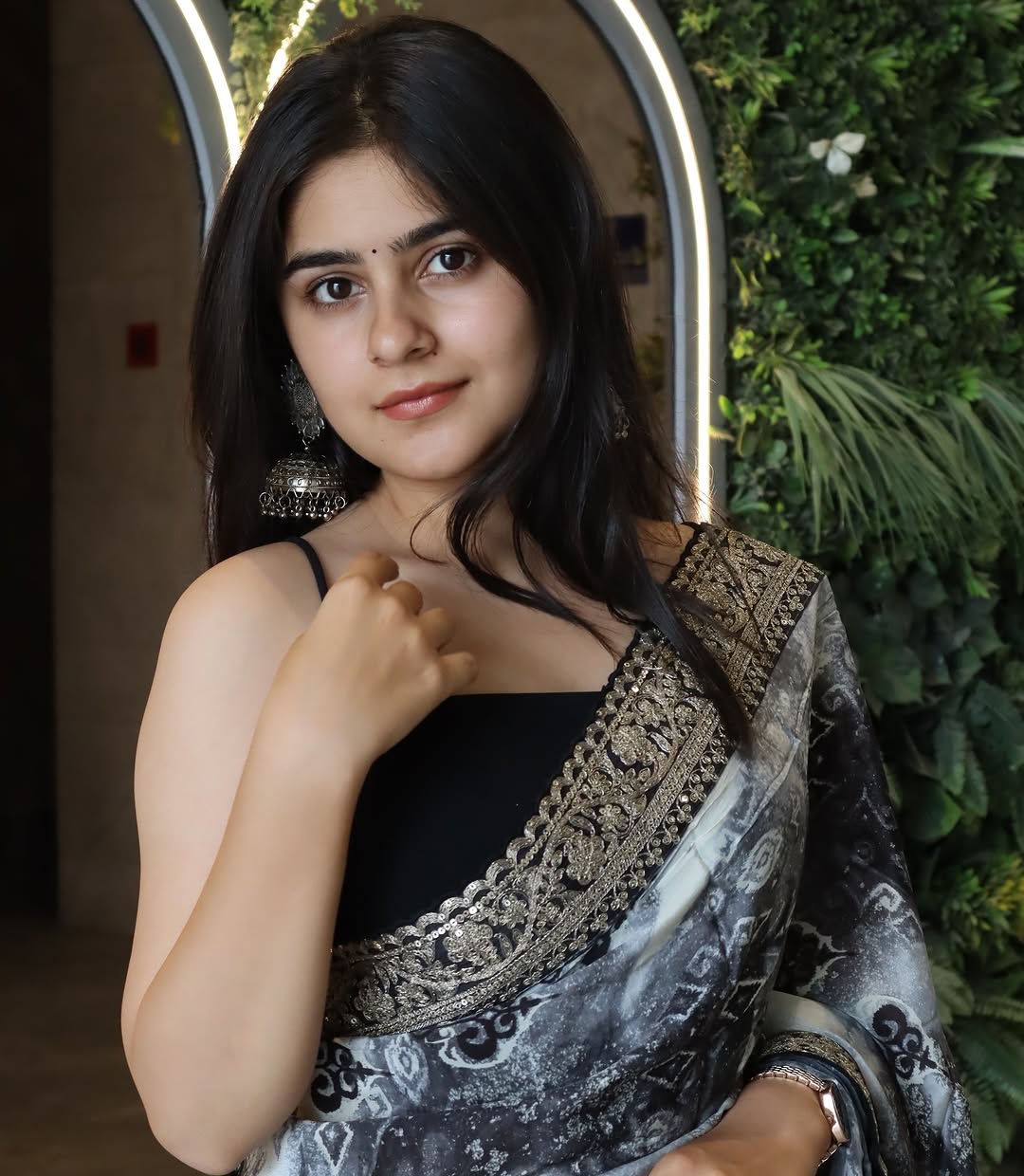 Georgette Digital Print With Embroidery Lace Codding & Sequins Work Saree