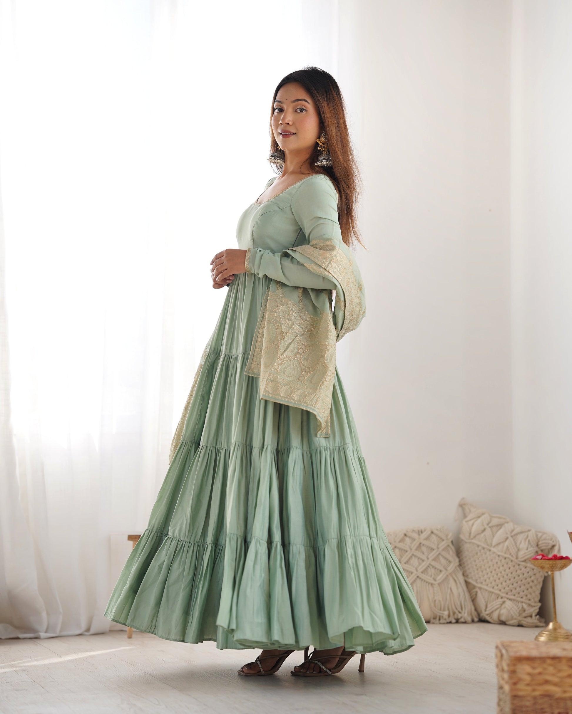 Silk Anarkali Set 2