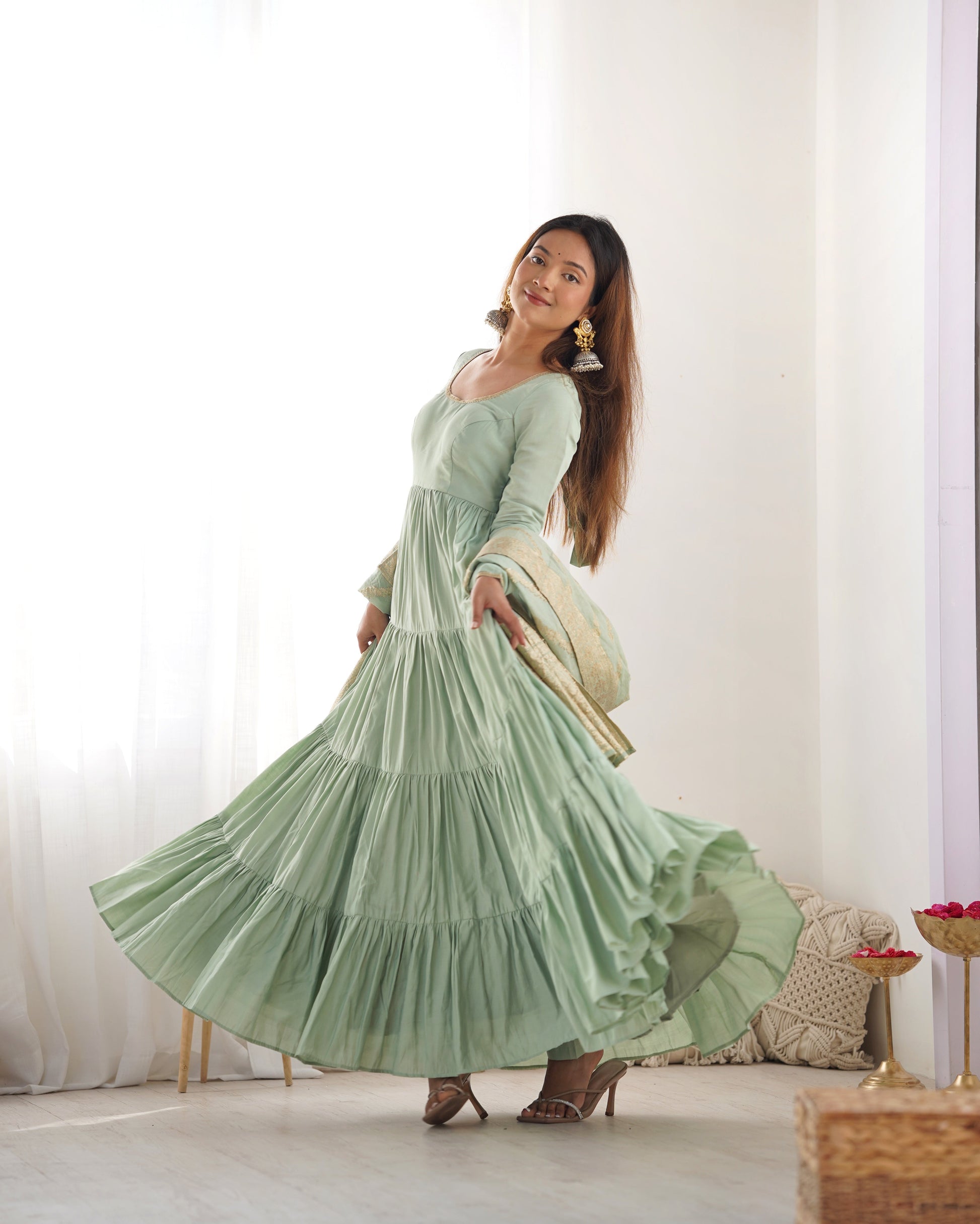 Silk Anarkali Set 7