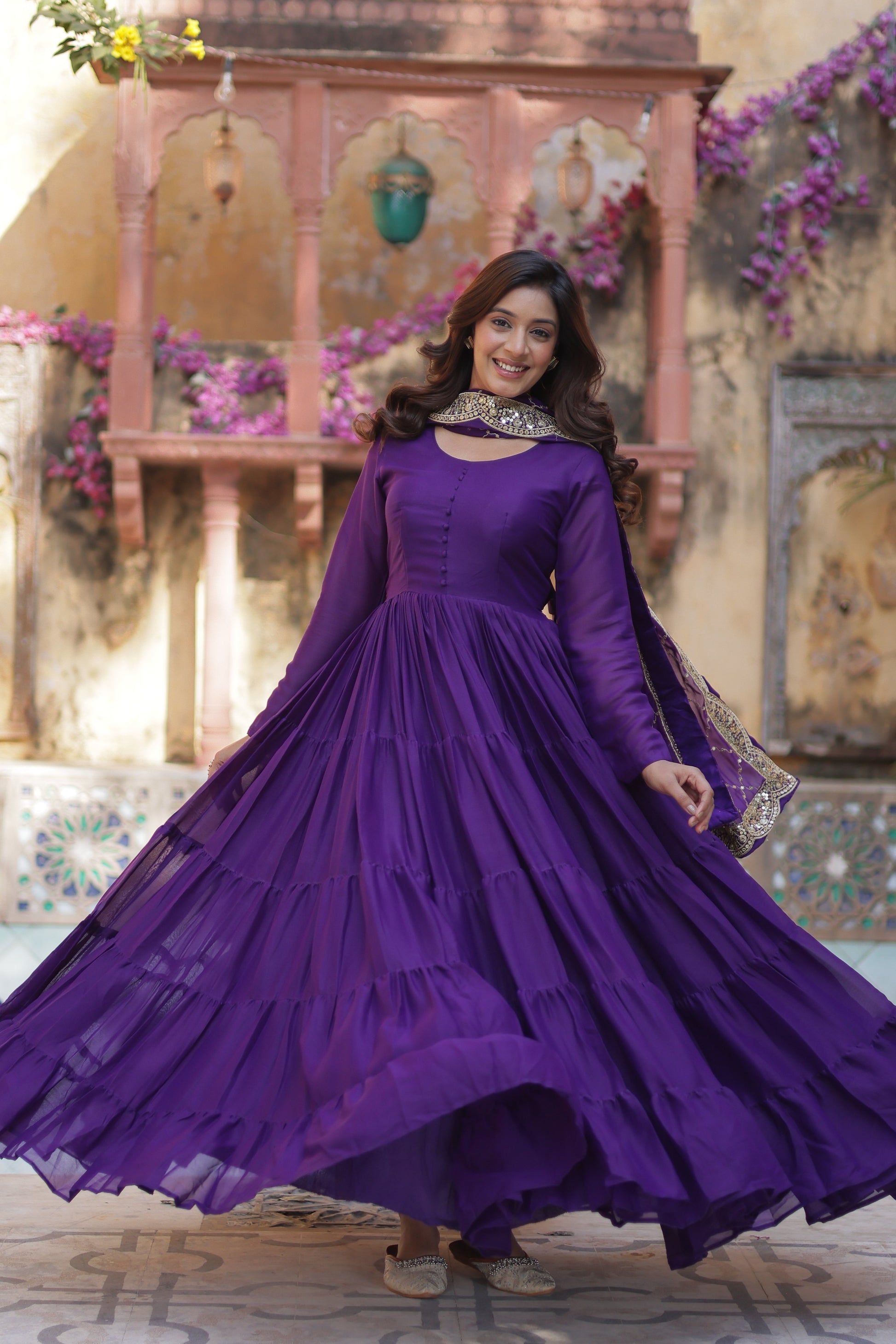 blue gown 