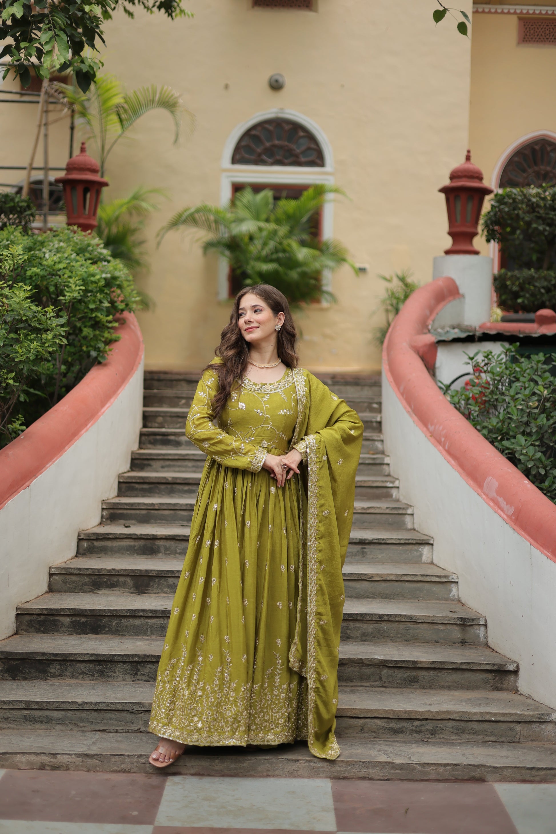 long kurti sharara suit set 