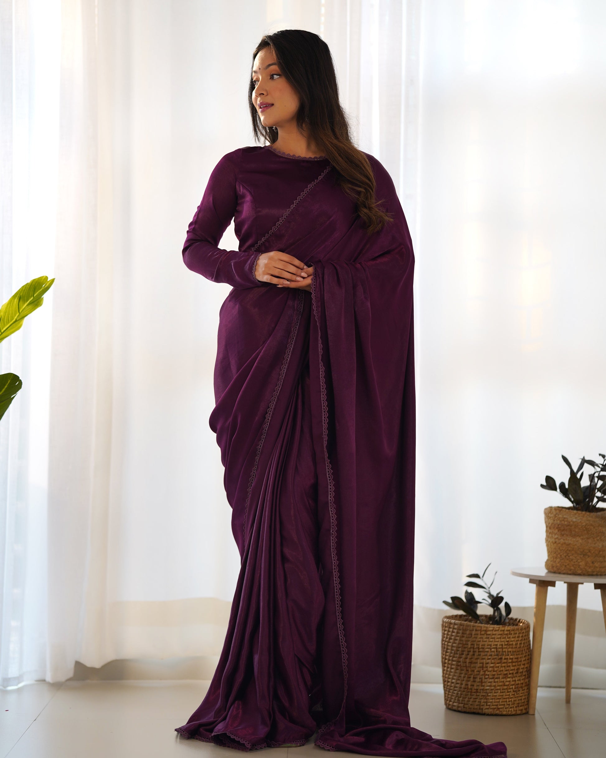 velvet saree 