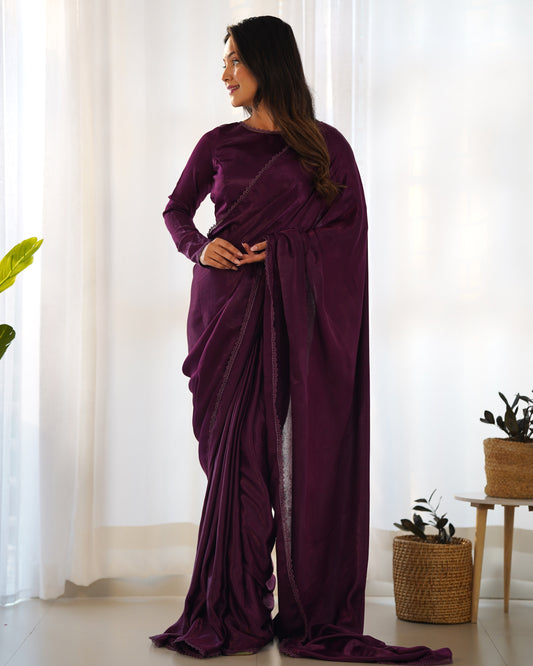 velvet saree main