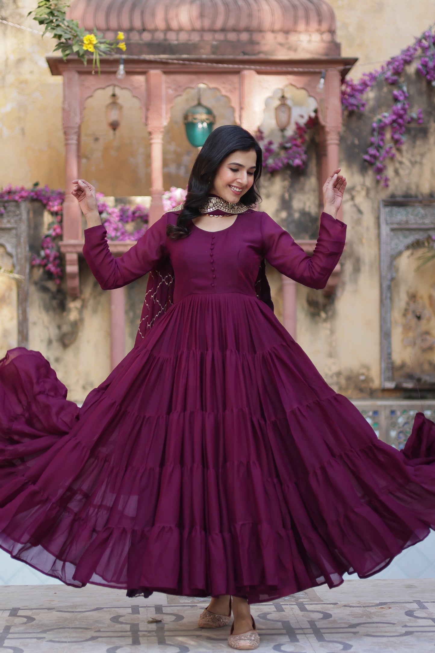 wine gown 