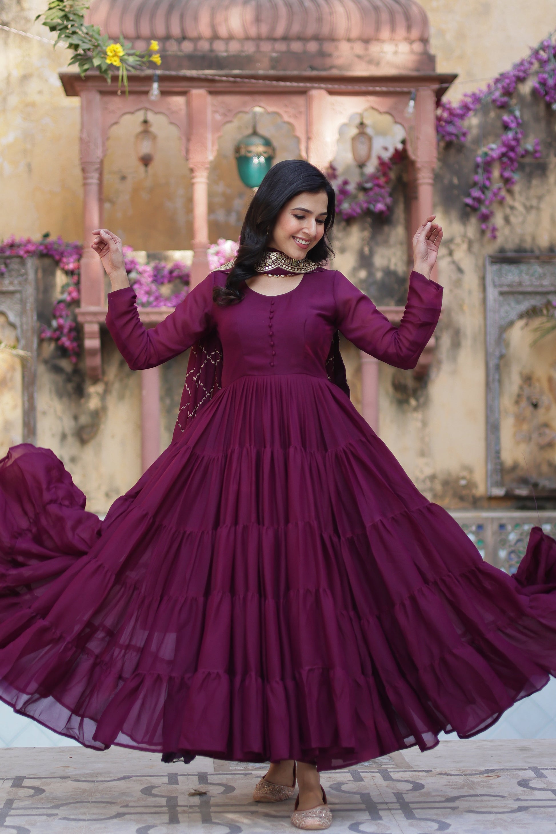 wine gown 