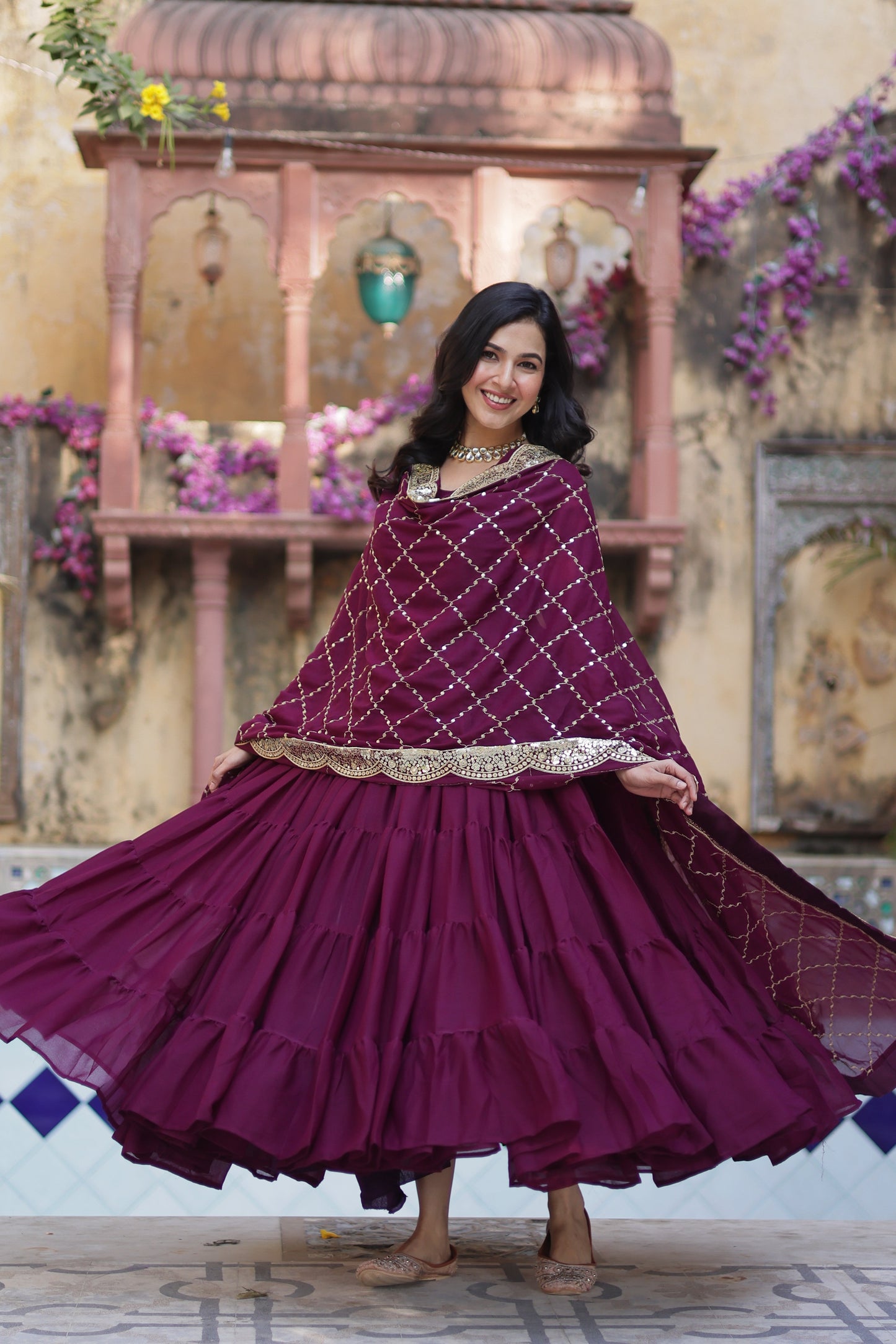 wine gown 