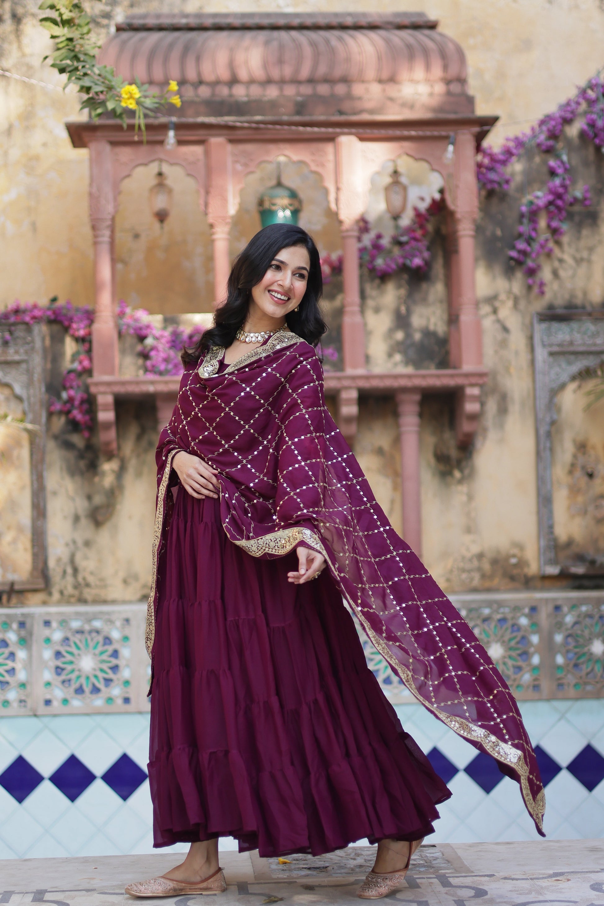 wine gown 