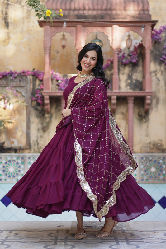 wine gown 